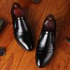 Fashion Luxury Men's Leather Shoes Business Mens Dress Shoes Wedding Dress Loafers Pointy Black Shoes Oxford Breathable Formal Shoes 50