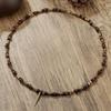 Men'S Layered Wood Walnut Bead Necklace European American Style Hiphop Vintage Long Chain Stackable Bohemian Accessories