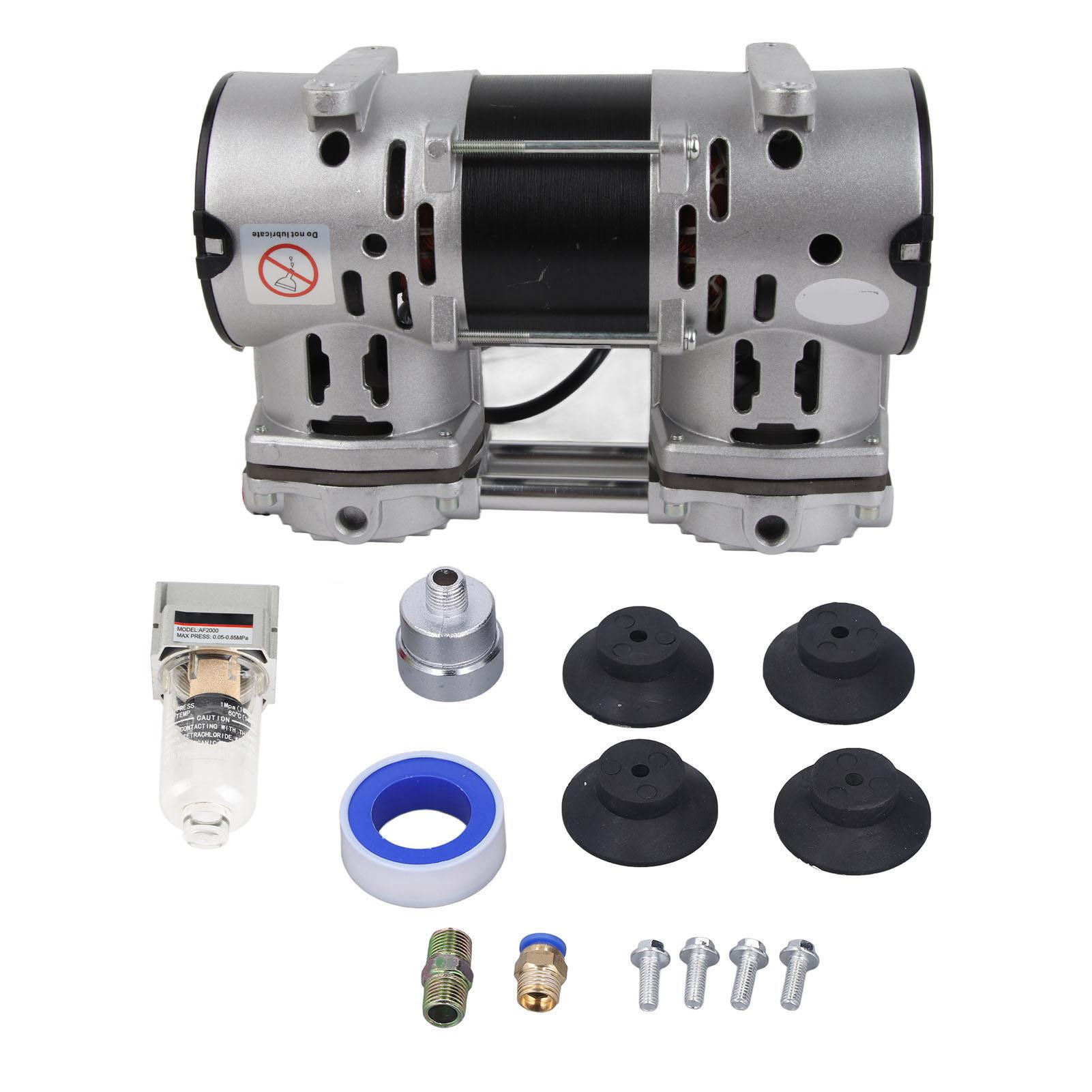 

Vacuum Pump Oil Free Silent Piston Air Diaphragm Laboratory Industrial Use 260W 60Lmin 220V