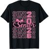 Senior 2026 Class of 2026 Coquette Pink Bow Graduation 2026 T-Shirt