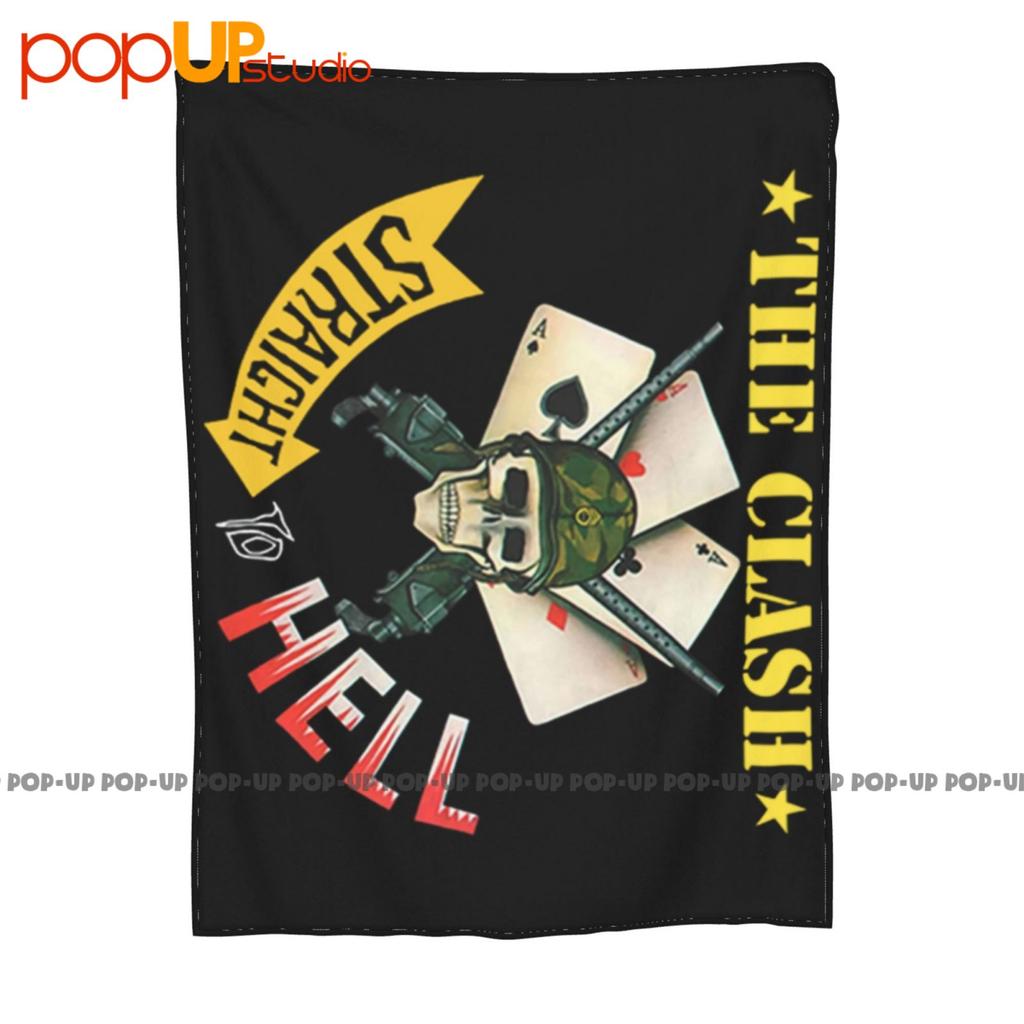 The Clash Straight To Hell Band Logo Ultra-Soft Blanket Quilt Winter Sofa Cover Bed Covers