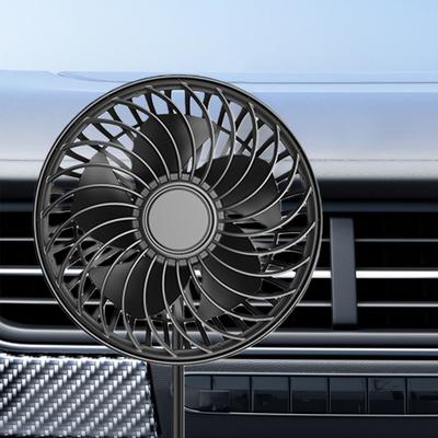 USB Powered Portable Fan Vent Clip Vehicle Fan 3 Speeds Quiet Brushless Motor 360 Rotatable for Vehicle SUV Truck Van RV