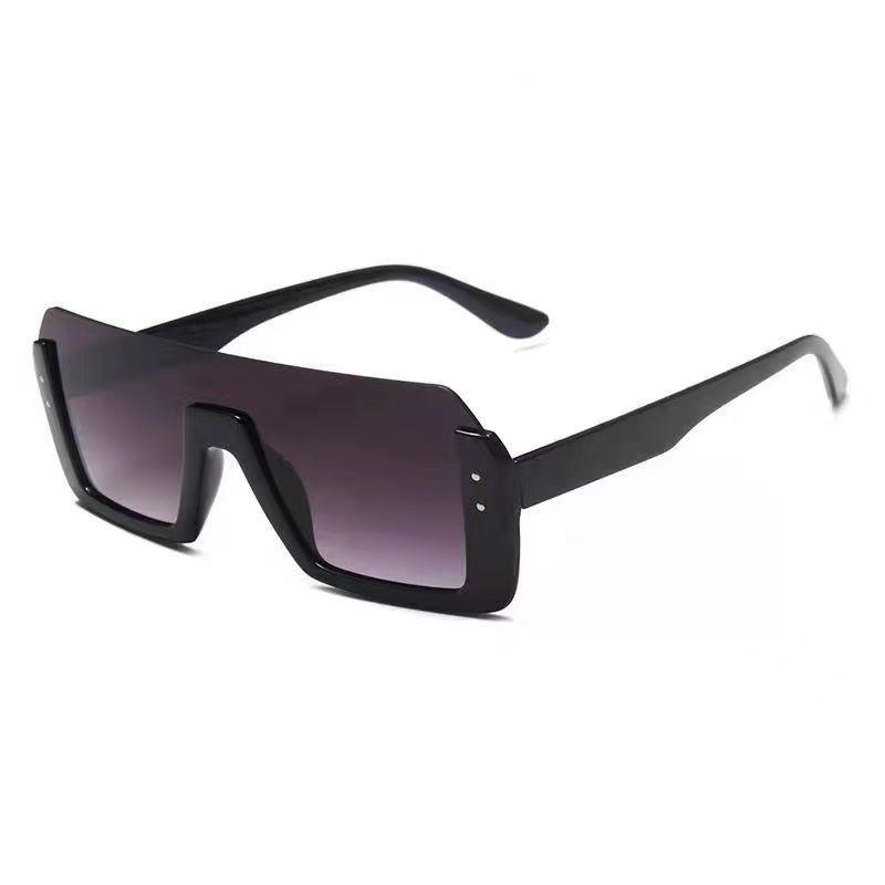 Women'S Trendy Large Frame Square Sunglasses Women Outdoor Sports Leisure Sun Glasses Men Uv Protection Glasses Uv400 Eyewear