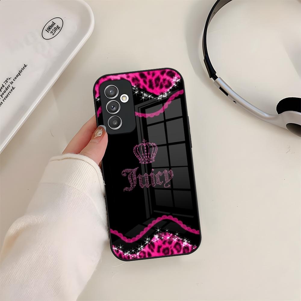 J-JuicysS Couture Phone Case Glass For Samsung S24 S26 S23 S20 S25 S21 S22 Ultra Fe Plus A05 A06 A16 A26 A36 A56 Coque