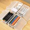 Large Capacity Transparent Pencil Storage & Stationery Box for Kids - Crayons, Drawing, Sketching Supplies