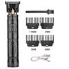 Vintage T9 Barber Clipper Rechargeable Cordless Hair Trimmer Kit For Men Professional Grade With Dragon Engraved Retro Design
