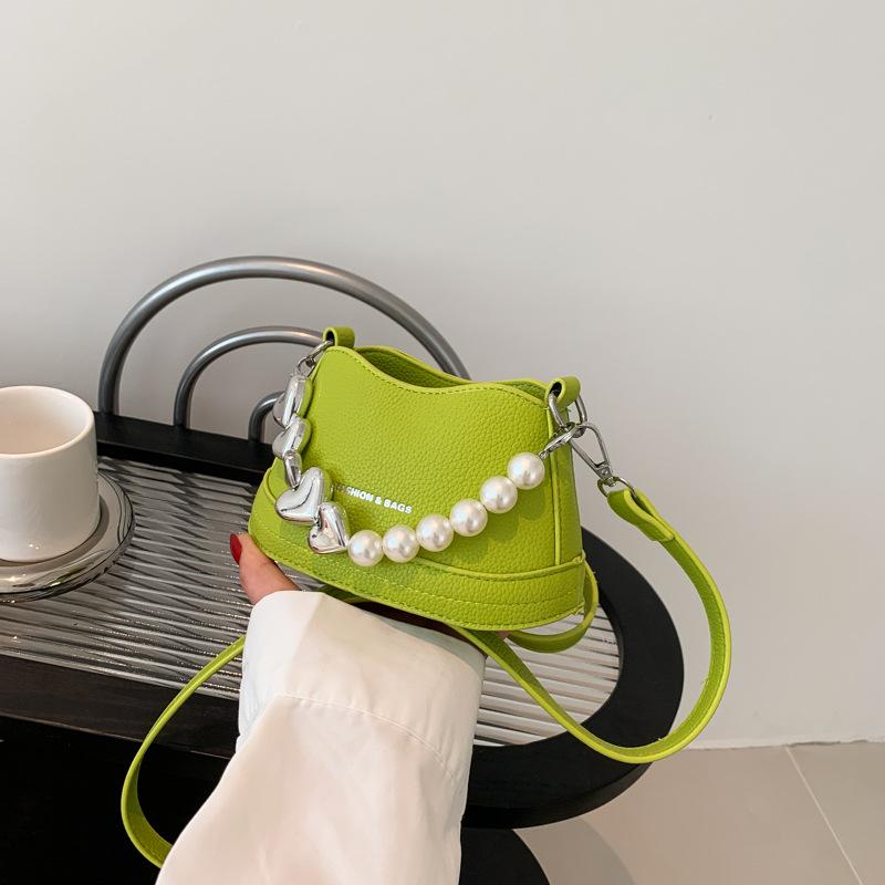 Women's Shoulder Bag  Summer New Fashion Love Pearl Mini Handbags Luxury Versatile Crossbody Small Bags for Party