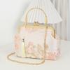 Chinese Style Embroidered Shoulder Bag Elegant Handbag Retro Small Square Bag Wedding Party Luxury Designer Women Evening Clutch