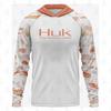 HUK Outdoor Fishing Hooded Sun Protection Shirt Quick-Dry Milk Silk Long Sleeve Men Use