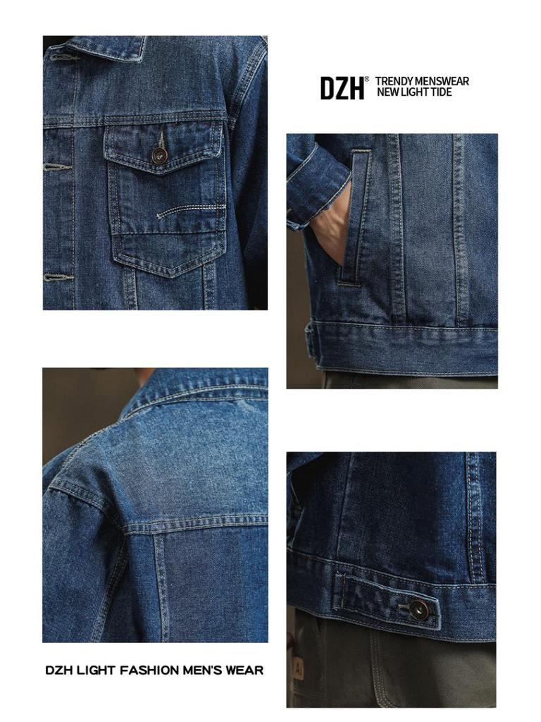 Men's Korean Style Denim Jacket: Casual, Trendy, Retro, Versatile, and Handsome for Spring & Autumn