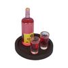 1Set 1/12 Doll House Miniature Resin Vodka Bottle Wine Glass Set Simulation Drink Model Toy Mini Decoration Dollhouse Accessorie