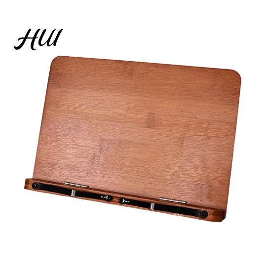 Anti-fatigue Reading Stand Bamboo Book for Kids, Adjustable Foldable Rack Computer Children, Multifunctional Desktop Holder Textbooks Portable Desk