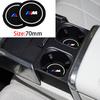 2Pcs Silicone Car Water Cup Coaster Anti-Slip Pad For BMW M M3 M5 X3 F10 F20 Auto Interior Tuning Parts Accessories F30 F40 F15