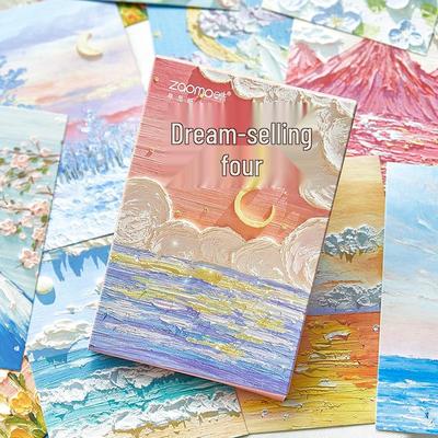 Sussurri delle Quattro Stagioni: Set di Cartoline con Pitture a Olio Artistiche (30 carte)