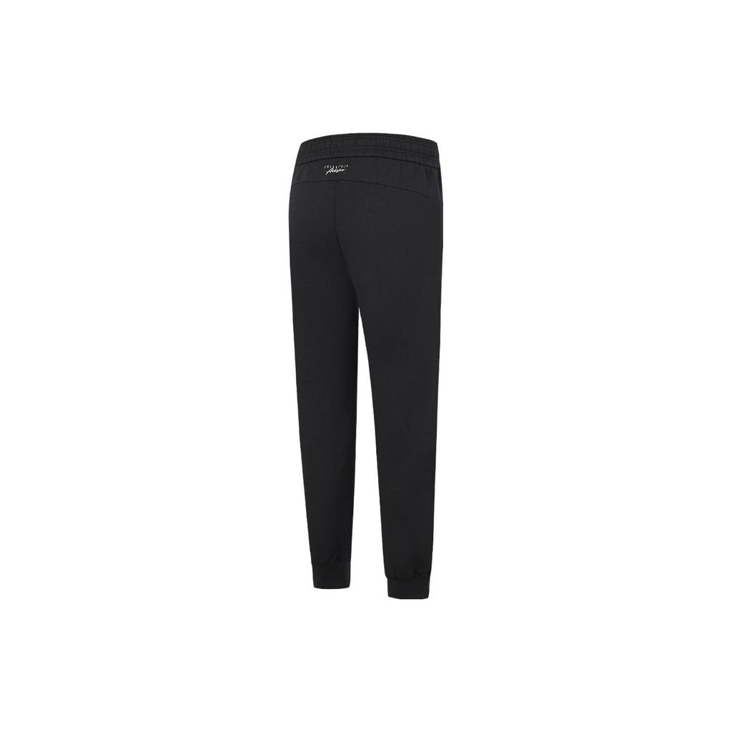 FILA Fitness Series Solid Color Logo Jogger Knit Pants Women Pants Black A11W331609FBK