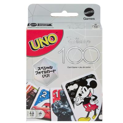 Mattel Game UNO Disney 100 [Disney 100th Anniversary Celebration] [Card Game] [113 Cards In Total, Including Commemorative Cards with Holograms] [For