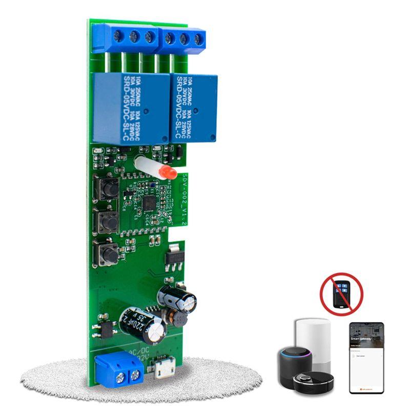 A20F-Ewelink 2 Channel Wifi Electric Linear Actuator Motor Controller 12V 24V 110V 220V 2CH Relay Interrupter