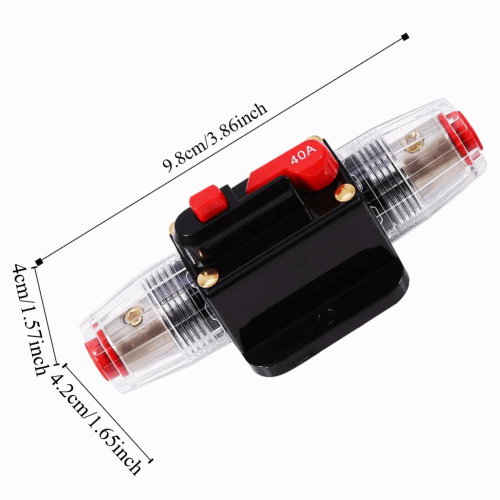 Schutz Reset 40A Sicherungsautomat 12V~24V Praktischer Sicherungsautomat Rücksetzbar Einfache Bedienung Elektrischer Trennschalter Ampere