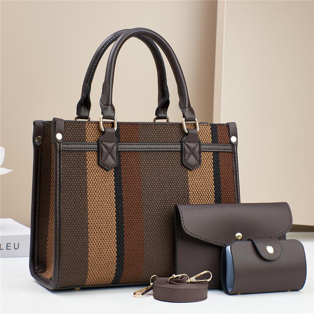 2026 Women's Versatile Spring Big Bag New Shoulder Crossbody Bag Handheld Women's Three-piece Set