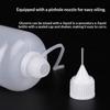 1 Set Klarplastik-Squeeze-Flaschen mit Nadelspitze und sicheren Deckeln für Klebstoff, Bastelmaterialien, Gewürze und Flüssigkeitsaufbewahrung
