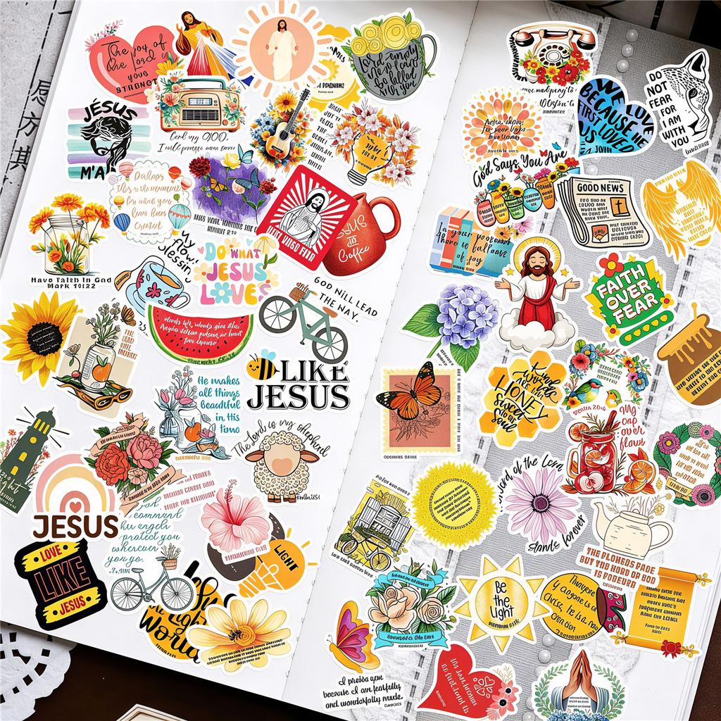 135Pcs/Set Funny Bible Slang Mini Diary Manual Stickers DIY Scrapbooks Album Decor Decals Stickers