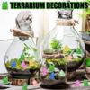 50Pcs Miniature Resin Frog Figurines Miniature Landscape Miniature Garden Frog Ornaments Frog DIY Craft Decorative Ornaments