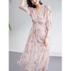 2025 Summer Pink Mulberry Silk Fairy Dress – Elegant, 100% Real Silk for a Youthful Look