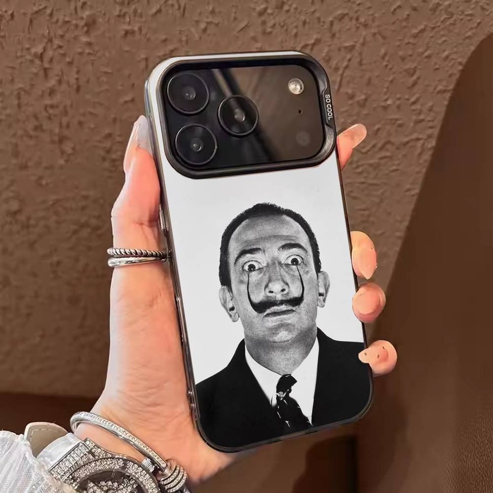 Artist S-Salvador Dalí  Phone Case For iPhone 17,16,15,14,13,12,11,Pro Max,Plus Candy Silver Cover