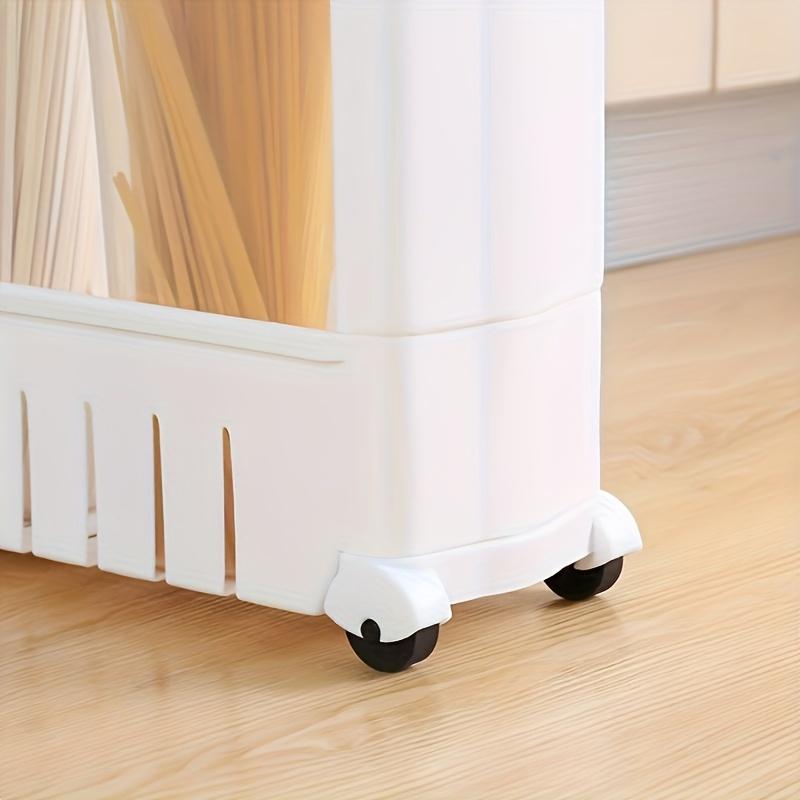 Ultra-Slim 3/4 Tier Refrigerator Gap Organizer - Versatile Storage Cart for Bathroom & Living Room, Ideal for Hotels