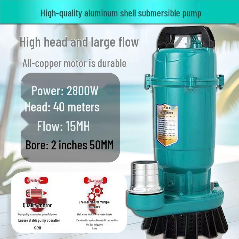Hochleistungs-Tauchwasserpumpe für Haushalts- und Landwirtschaftliche Nutzung - Großer Durchmesser & Hoher Durchfluss