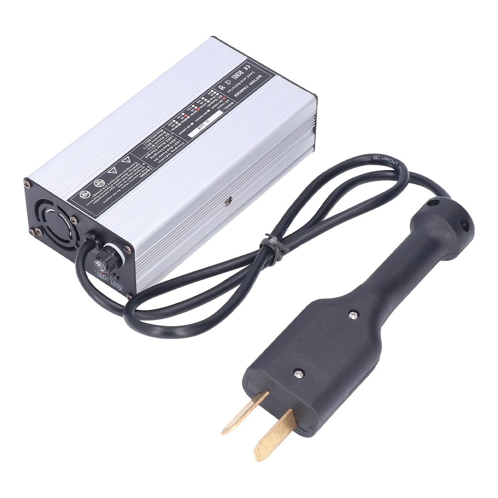 Club Car Battery Charger 36V 5A Octagonal Head   Silver Aluminium Replacement for EZGO