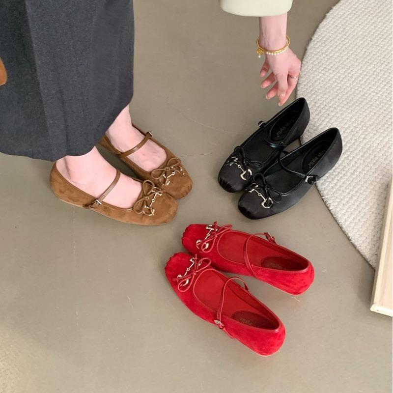 Anti-slip One-piece Lace-up Versatile Women's Single Shoes