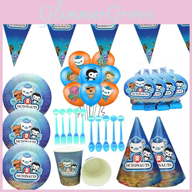 Colorful Octonauts Kids Birthday Party Supplies Set For A Joyful Celebration