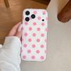Korean Polka Dot Magnetic Case for iPhone 17 Pro Max (Double Layer)