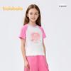 Balabala Girls' Cartoon Short-Sleeve Summer T-Shirt