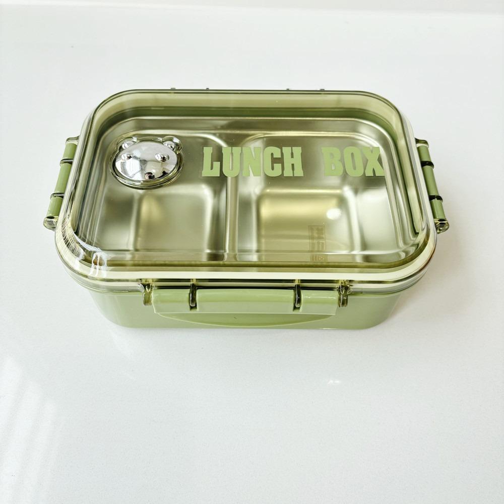 Plastic Lunch Box with Compartment Insulation Lunch Box Food Storage Container School Children