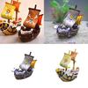 Beautiful Resin Pirate Ship Aquarium Ornament Gift Non-toxic Durable 6''*2''*5''