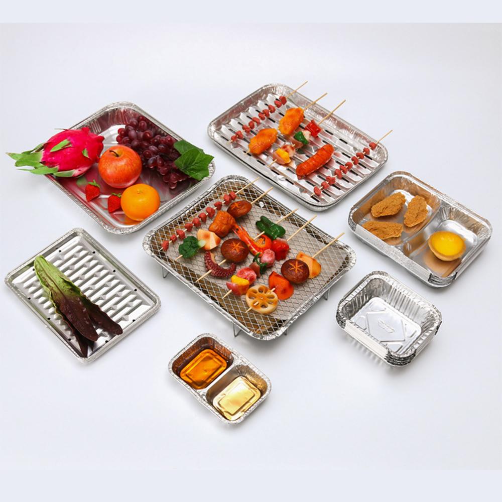 Disposable Aluminum Foil Pan Containers Takeout Pans with Lids for Baking Storing Heating Cooking Grilling Food 20PCS
