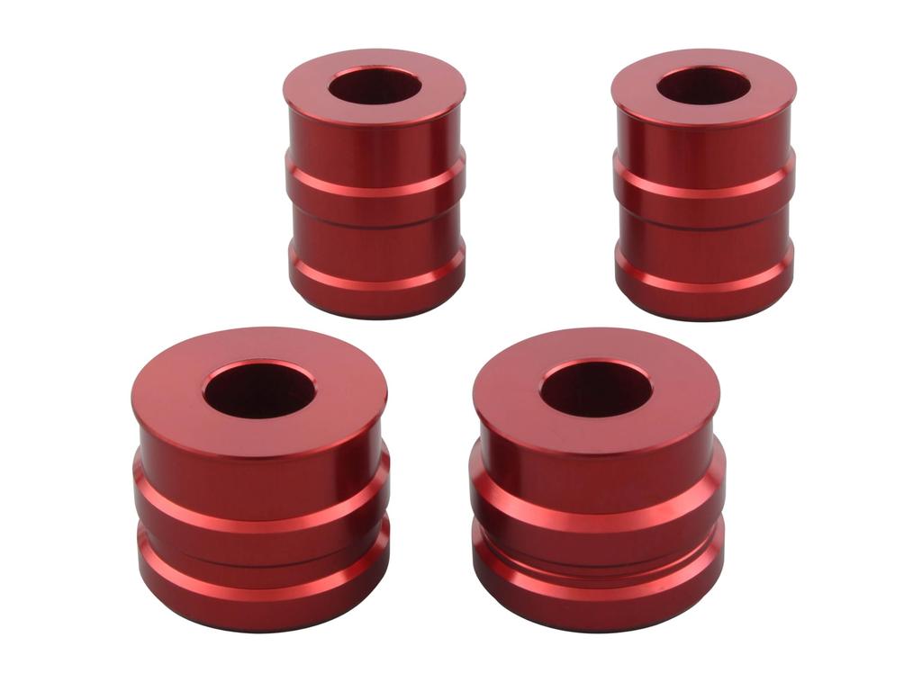 SHIFT UP 270385-02 Motorcycle Equipment, Wheels, Axle Color, Front & Rear Set, Monkey (19-24 Years) [JB02/JB03/JB05] Red