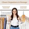 Stainless Steel 6-Hole Folding Hanger: Space-Saving, No-Mark, Easy Storage for Kids