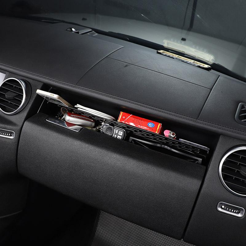 Aluminum Alloy Black For Land Rover Discovery 4 2010-2016 Car Co-pilot Glove Box Storage Partition Space Tidying Car Accessories YG4LK