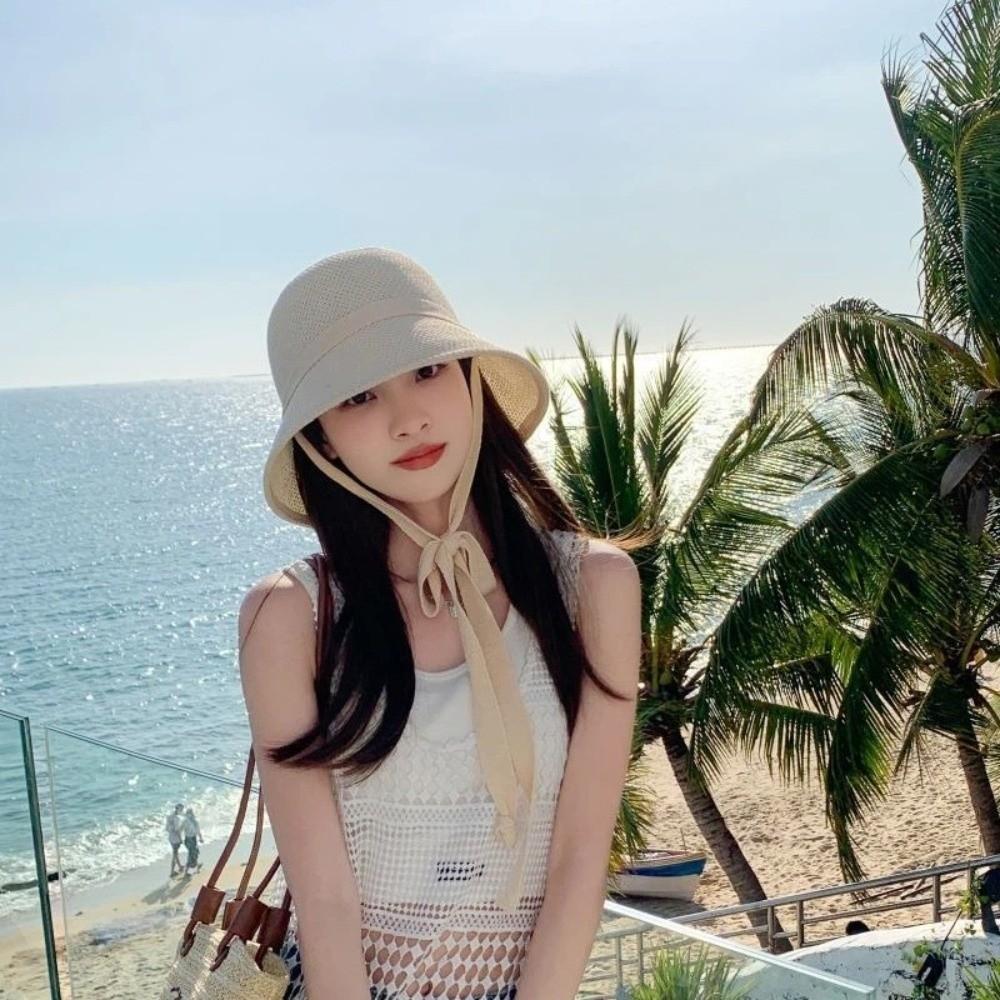 Adjustable Straw Hat Breathable Fisherman Cap Fashion Sun Hat  Outdoors