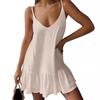 Women's Loose Casual Print V-neck Cami Beach Dress