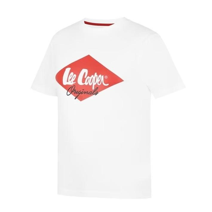 Lee Cooper Logo T-shirt White, Size XXL