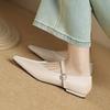 Fashion 2025 NEW Spring Women Loafers Genuine Leather Shoes for Women Pointed Toe Flat Heel Women Flats Retro Soft Ladies Mary Janes