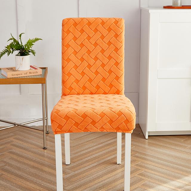 Thick Jacquard Chair Cover Spandex Stretch Slipcovers Chair Seat Covers For Kitchen Dining Room Wedding Banquet Home 1pc