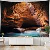 Beach landscape tapestry, coconut tree, sunrise, wall hanging poster, home wall decoration background cloth, living room bedroom