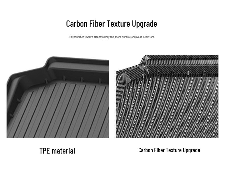 Waterproof and Wear-Resistant Trunk Mat for 2016-2021 BYD Song and 2019-2025 Song PRO Models.