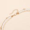 Artistic Irregular Heart Star Imitation Pearls Alloy Necklace Multi Layer Neckchain For Unique Fashion Accessories