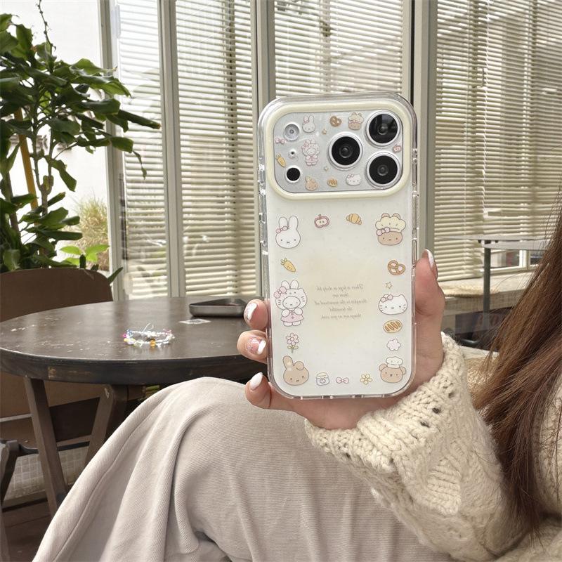 

Creative Edge iPhone 17/16/15 Pro Max Cat & Rabbit Phone Case iPhone 15